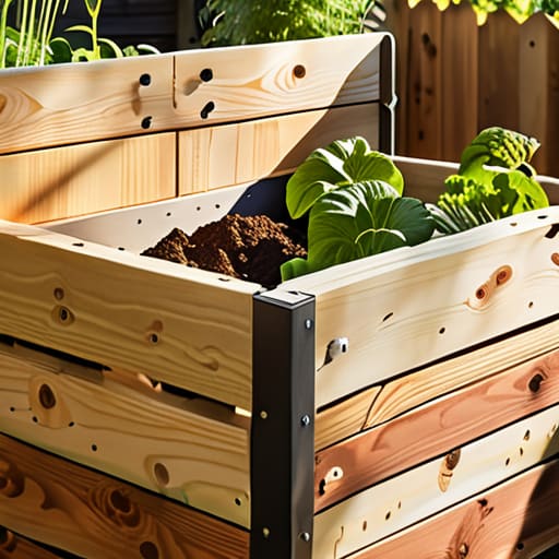 A Lean Wooden Compost Bin Design That Actually Works