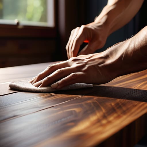 Restoring Wood Furniture Finish With a Steady Practiced Hand