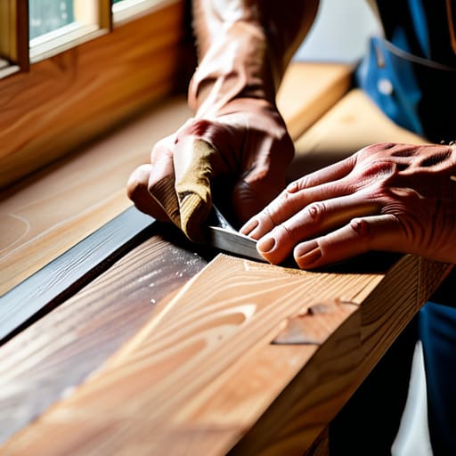 A job well done repairing window sill.