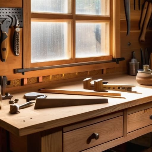 Organized workshop layout for getting the job done.