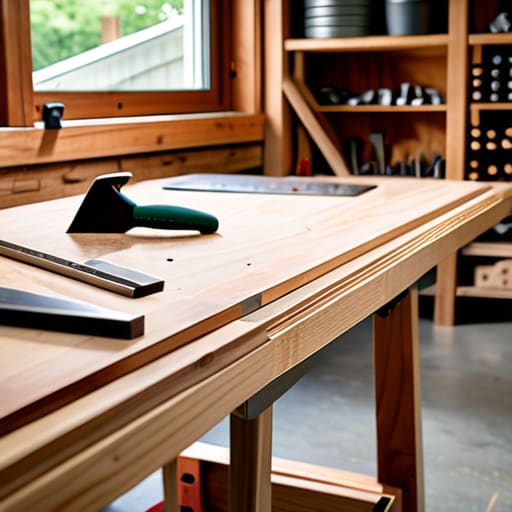 Getting the work started in garage workshop.