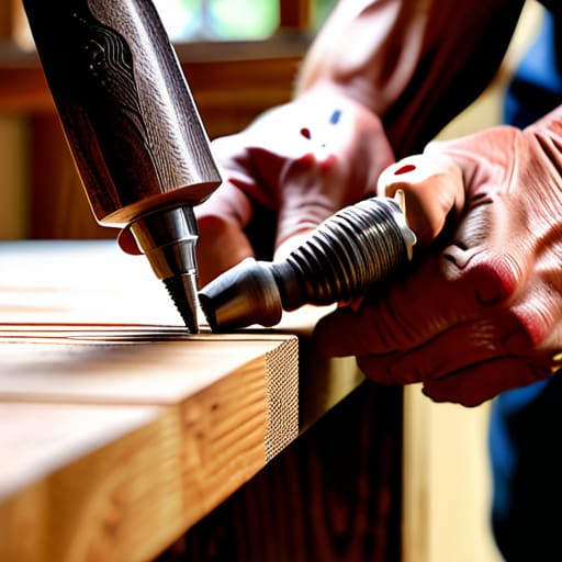 Putting the tool to work with precision.