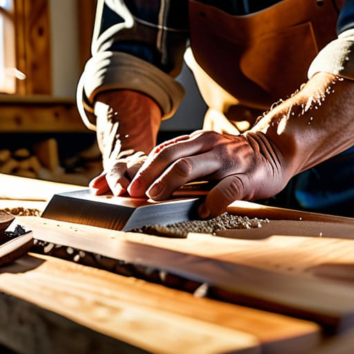 Handcrafted wooden picnic table, The Final Grain.